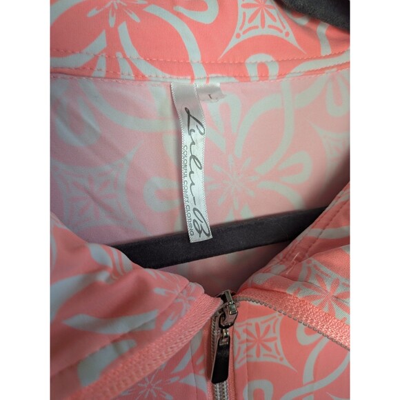 Lulu B Sleeveless Swing Dress Womens Large SPF Fabric Pink Floral Stretchy Beach - Picture 10 of 14